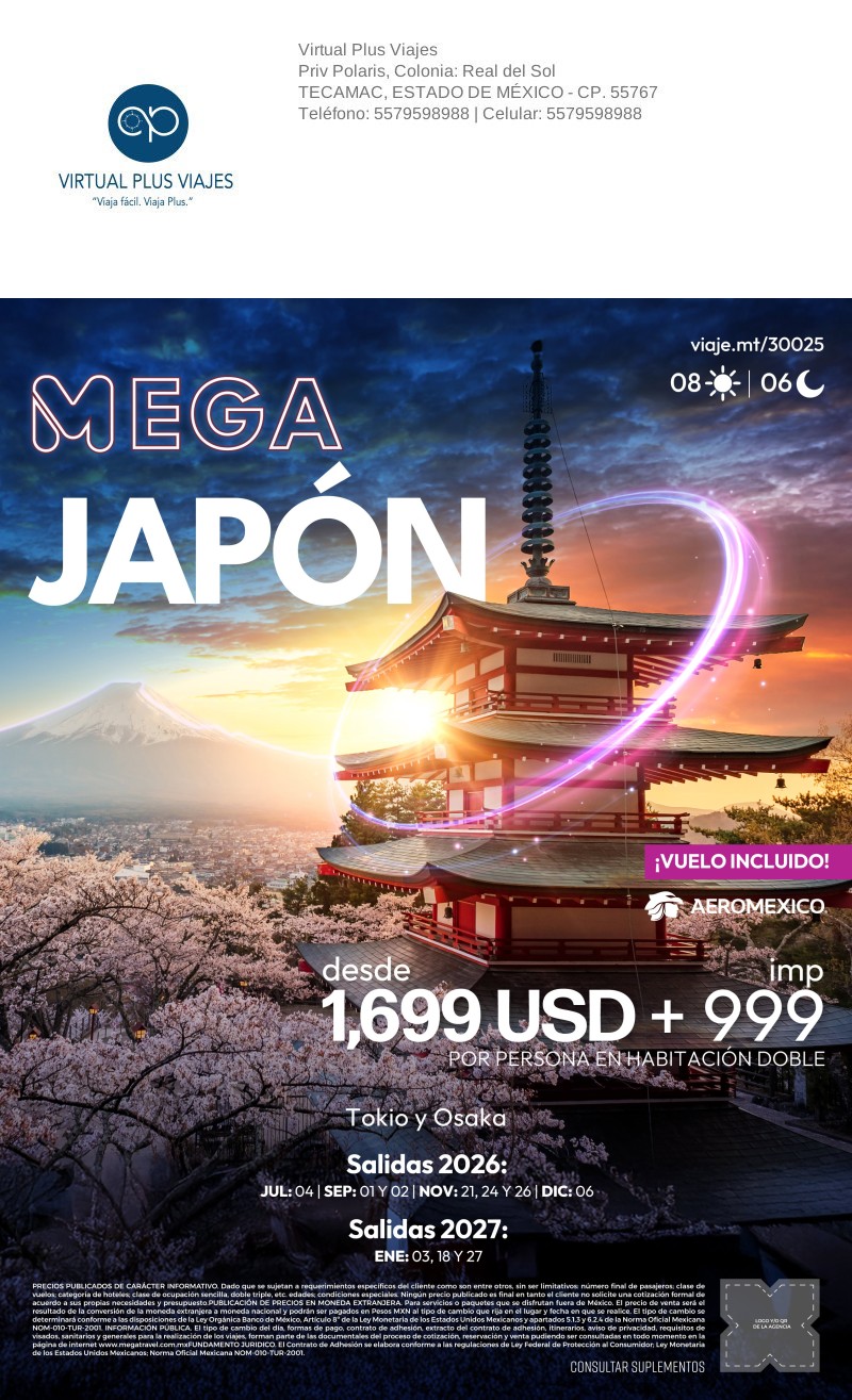 Japón — Virtual Plus Viajes